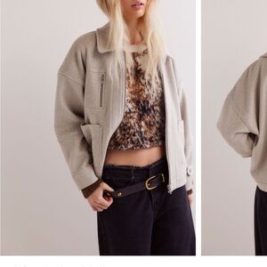 Free People Beige Jacket